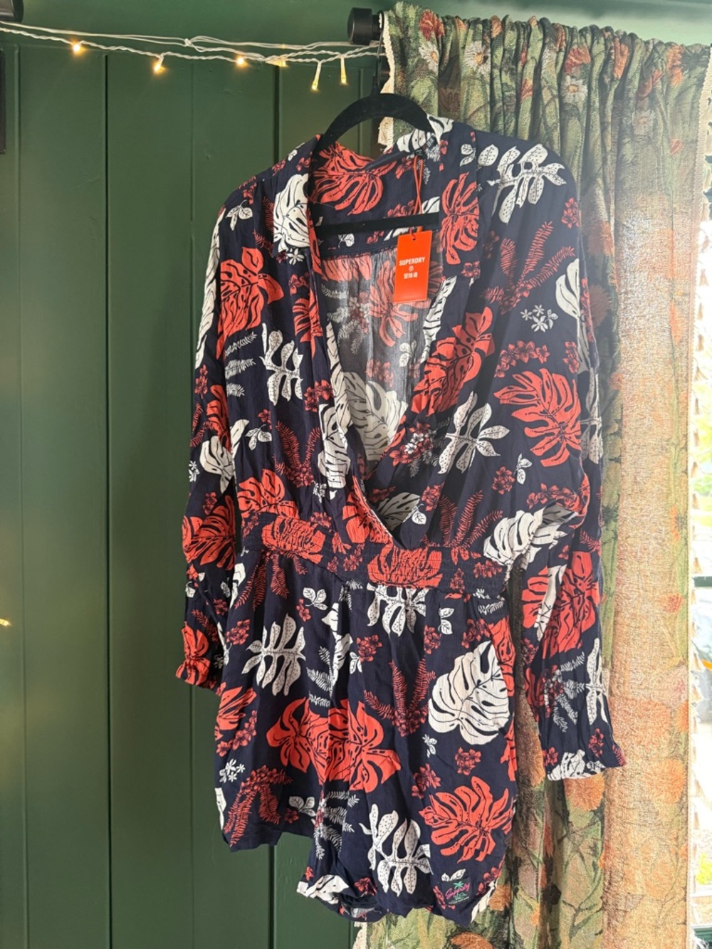 Superdry NWT Tropical Romper Size 12 | Boho Cover-Up Playsuit